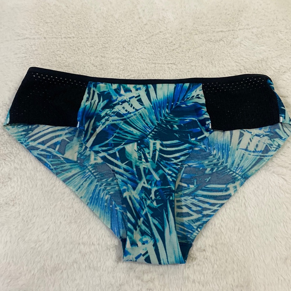 Victoria secret pink panties. Blue and black. Large in size